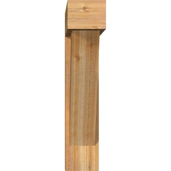 Traditional Block Rough Sawn Bracket with Offset Brace E3290