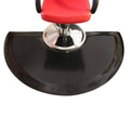 Solid Black Semi-Circle Salon Mat Y100