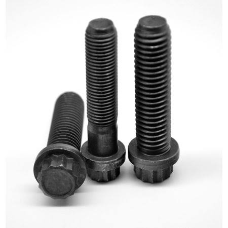 Alloy Steel Thermal Black Oxide 12-Point Flange Screw, Pk 100 Z20633