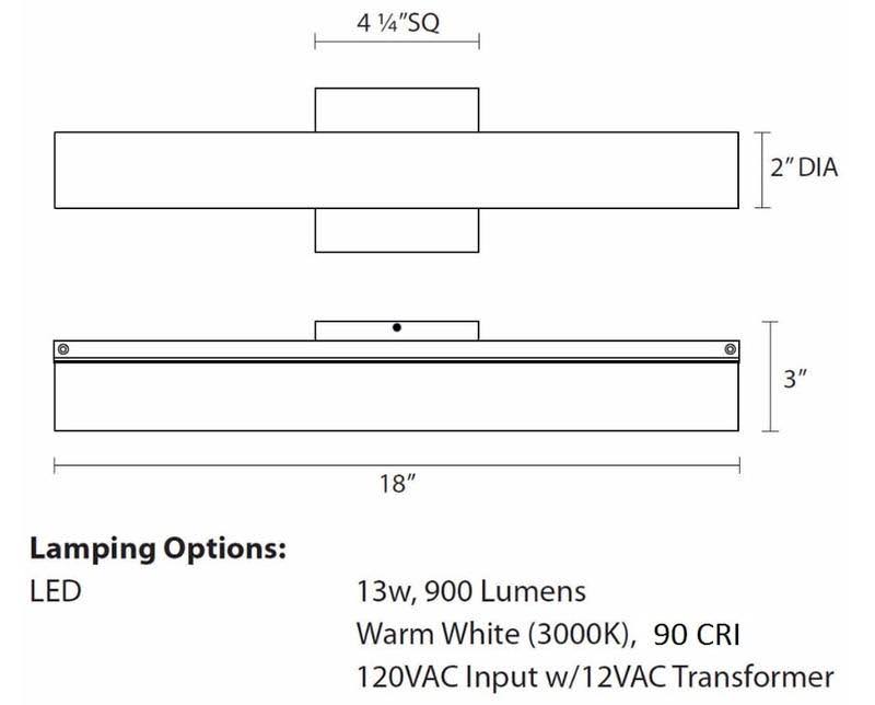 Satin Nickel LED Bath Bar Y948860