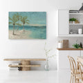Teal Canvas Giclee 40x22 x 30x22 Polyester A3770