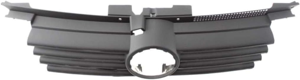Black Shell & Insert Grille Assembly with Chrome Molding E1170