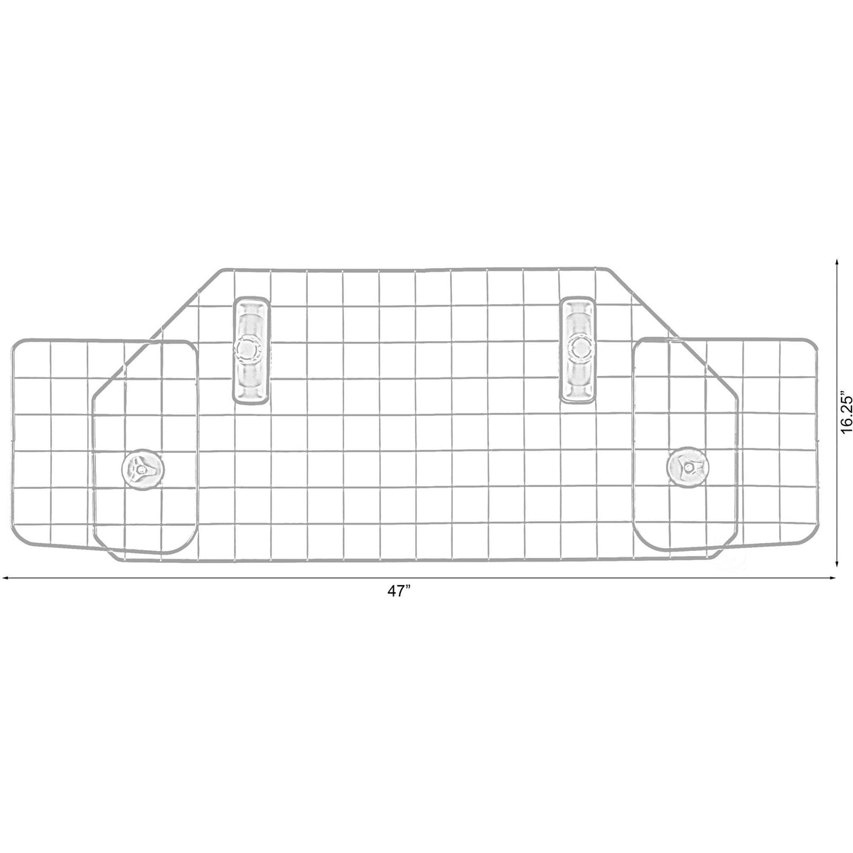 Adjustable Dog Car Gate Backseat Barrier B51375