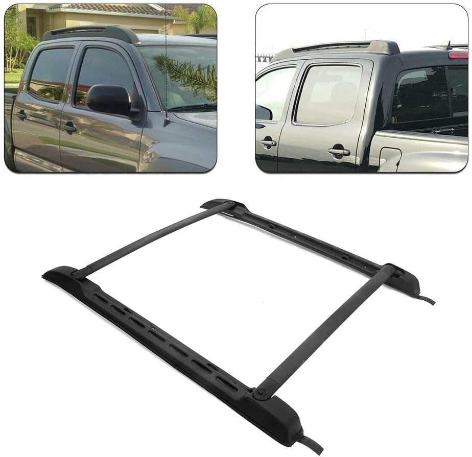 Black Roof Rack Rails Cross Bars for Toyota Tacoma Double Cab K1122