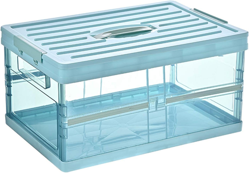 Foldable Plastic Storage Bin with Lid, Pack of 2 R80899