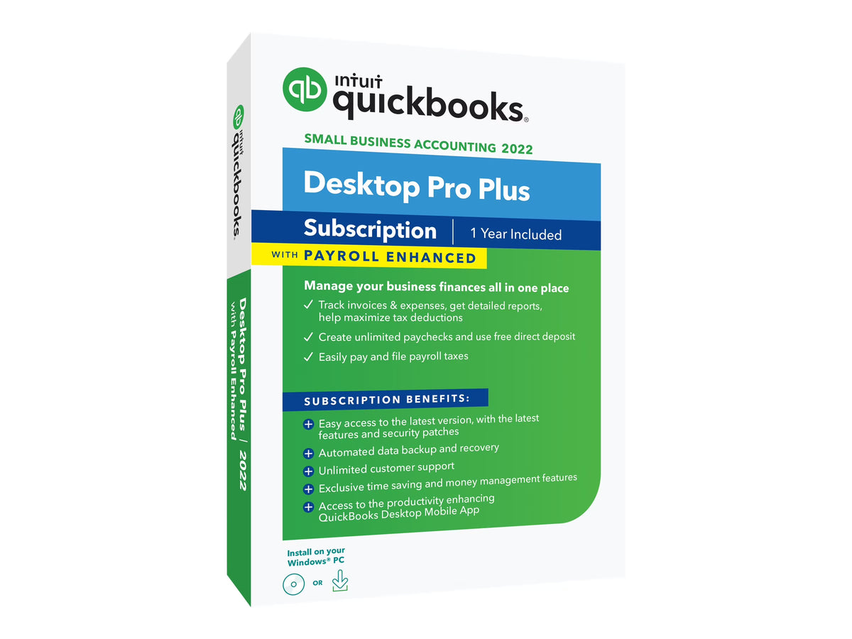 QuickBooks Desktop Pro Plus with Enhanced Payroll O681