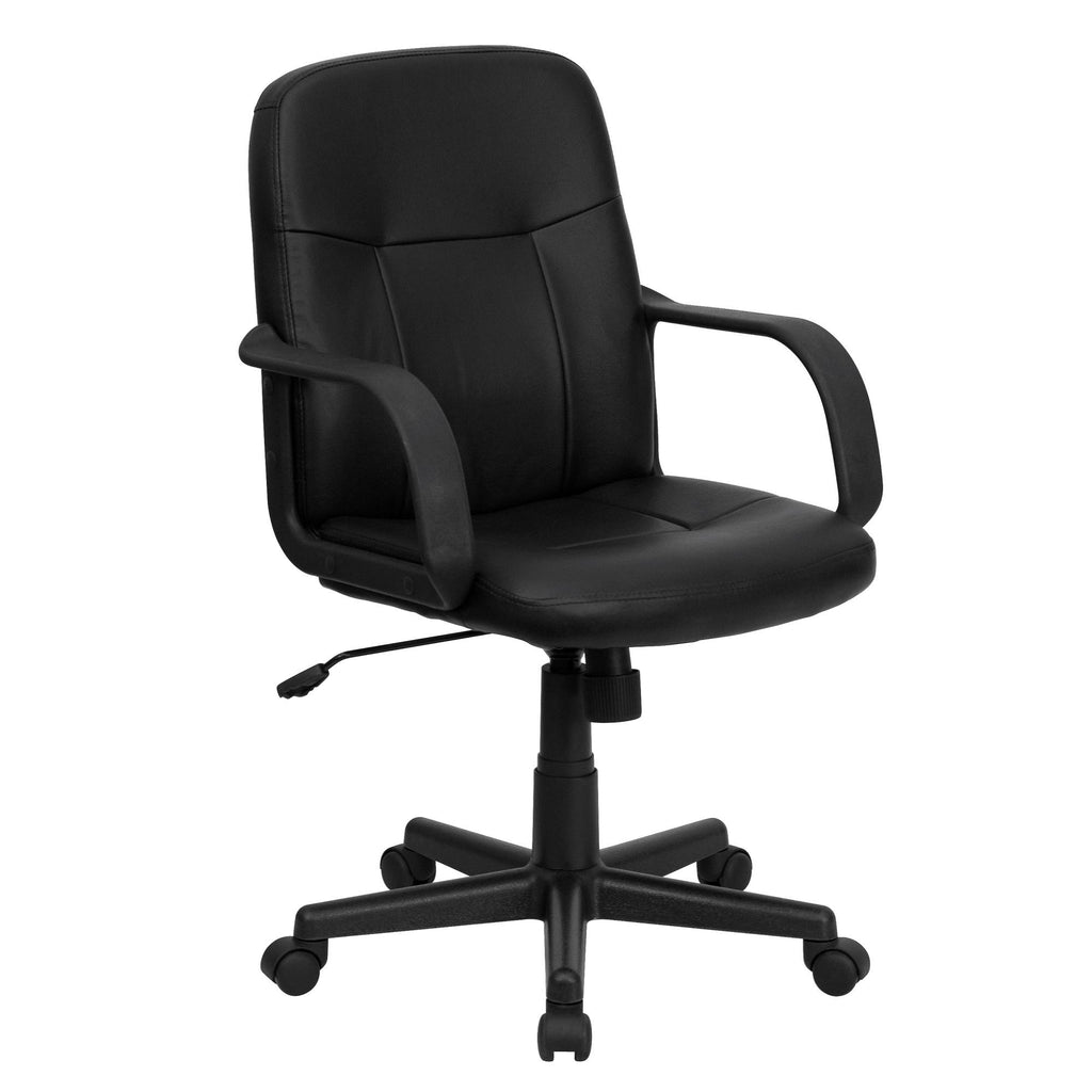 Black Executive Swivel Office Chair with Arms A148