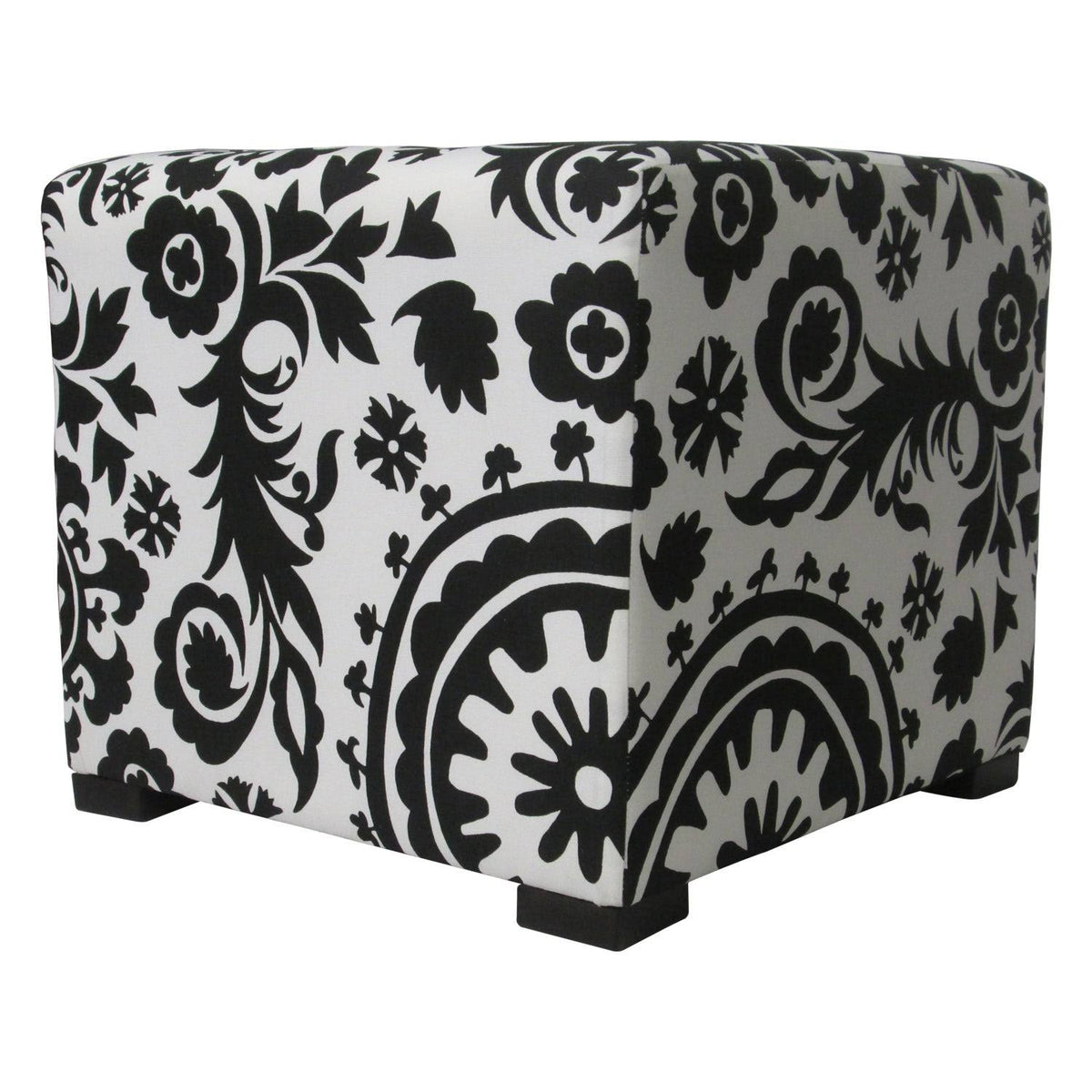 Black Cube Ottoman N9751
