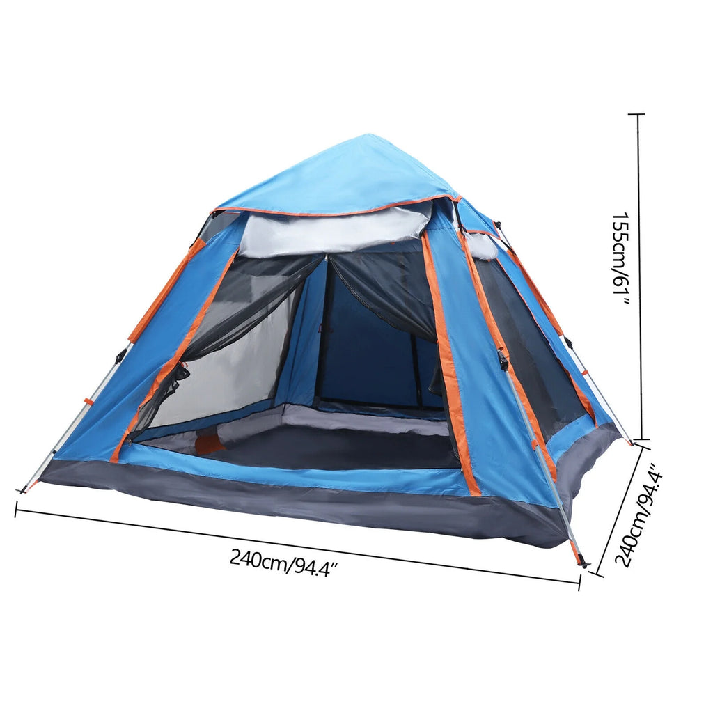 Blue Pop Up Tent for 4-5 Person R42359