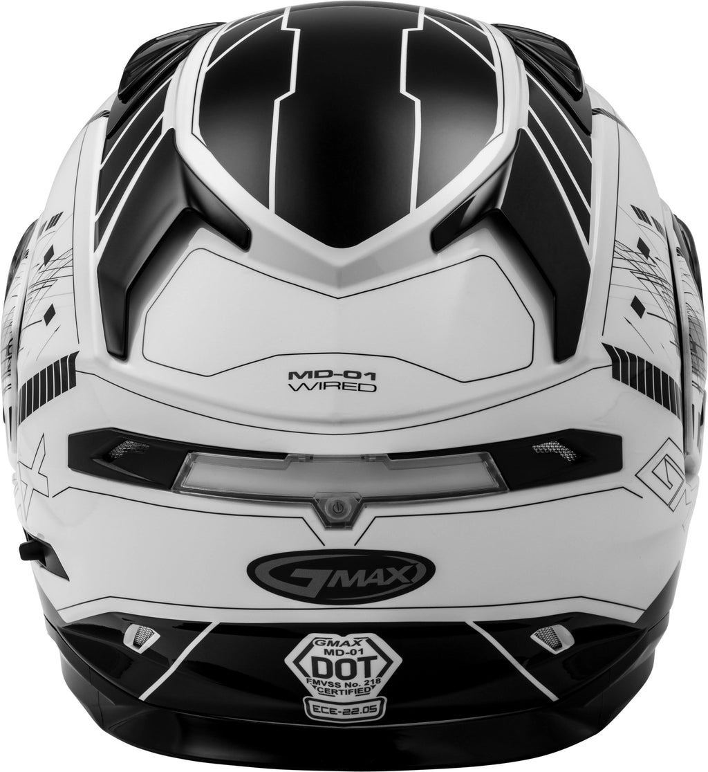 Wired Modular Helmet - Black/White - Large H9208