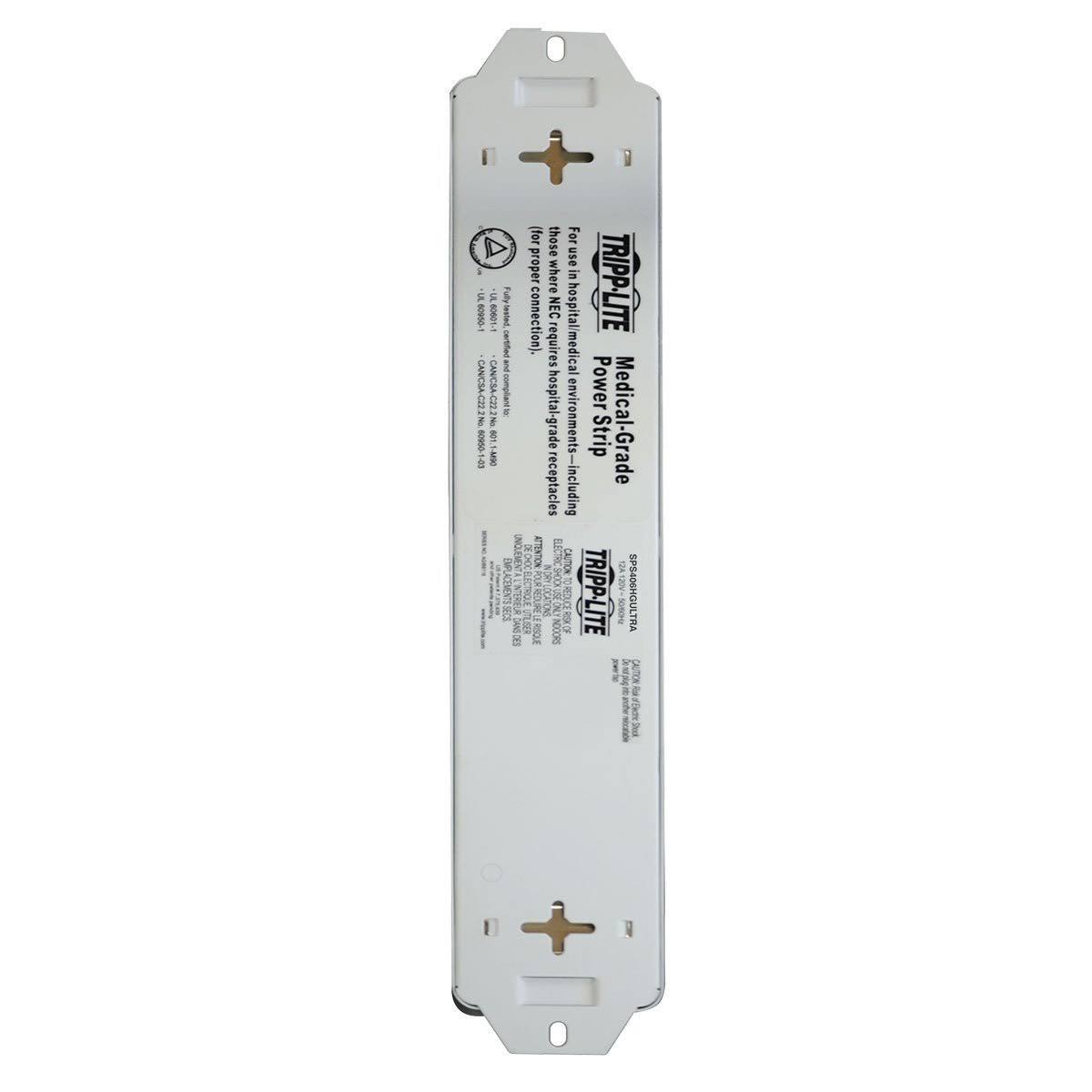 Metal 4 Outlet Surge Protector Power Strip J5528