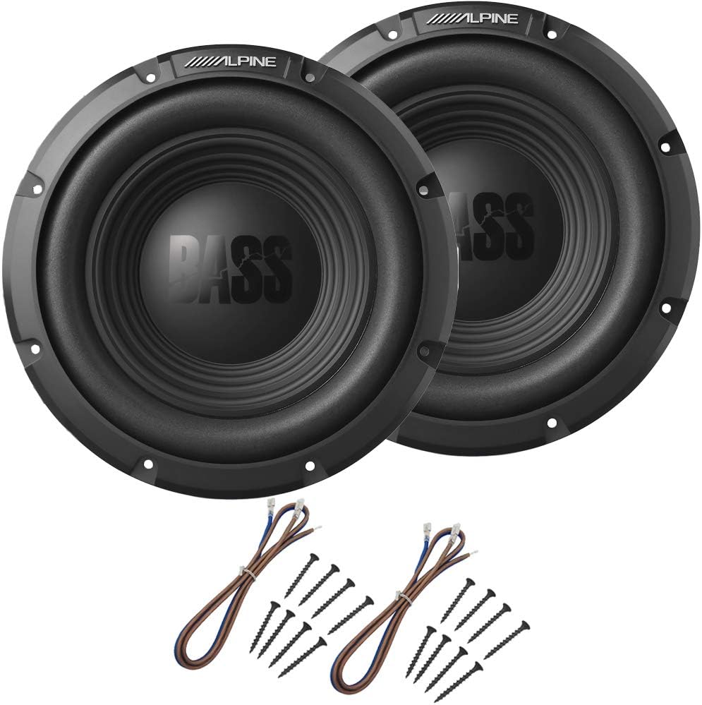 12" 500 Watt Single 4 Ohm Subwoofers with Sub Install Kit Package C888