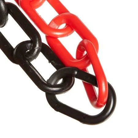 Black/Red Plastic Chain Barrier H584502