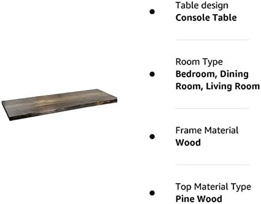 Reclaimed Ponderosa Pine Wood Console Table Top and Bench Q267942