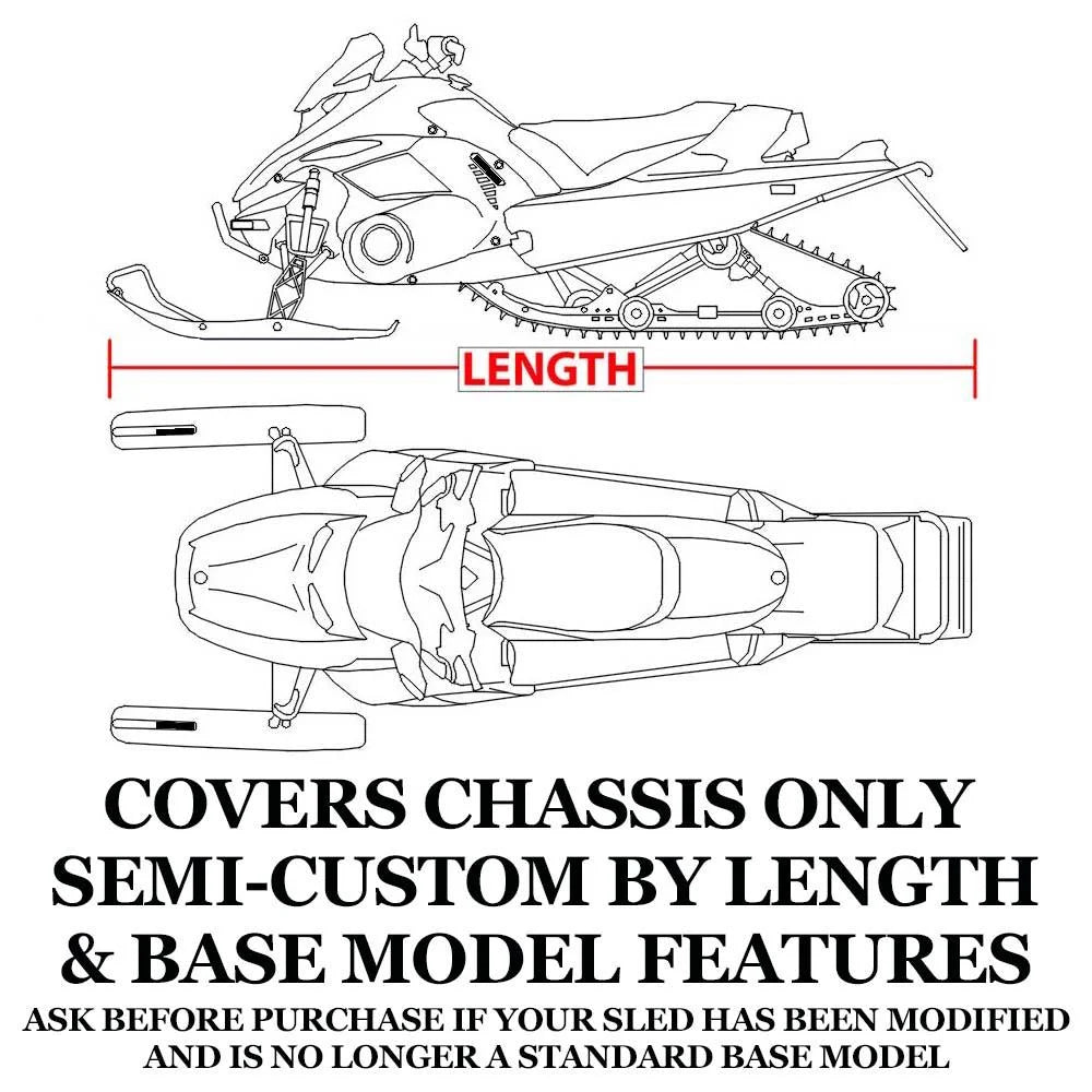 Trailerable 600 Denier Snowmobile Cover M6773