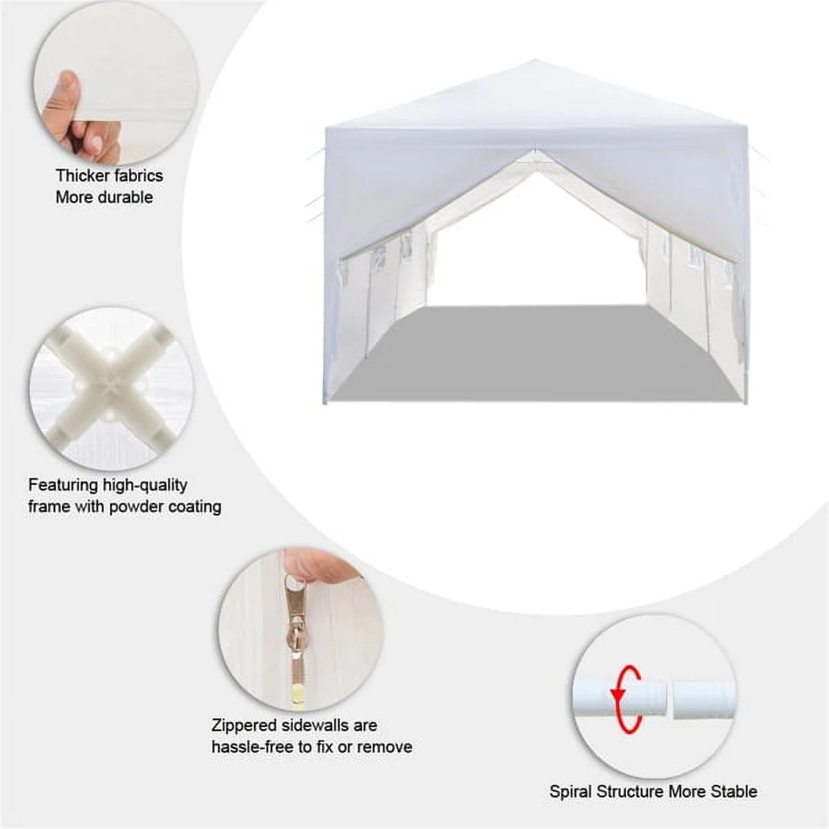 10'x30' Outdoor Canopy Party Wedding Tent with 8 Removable Sidewalls I598