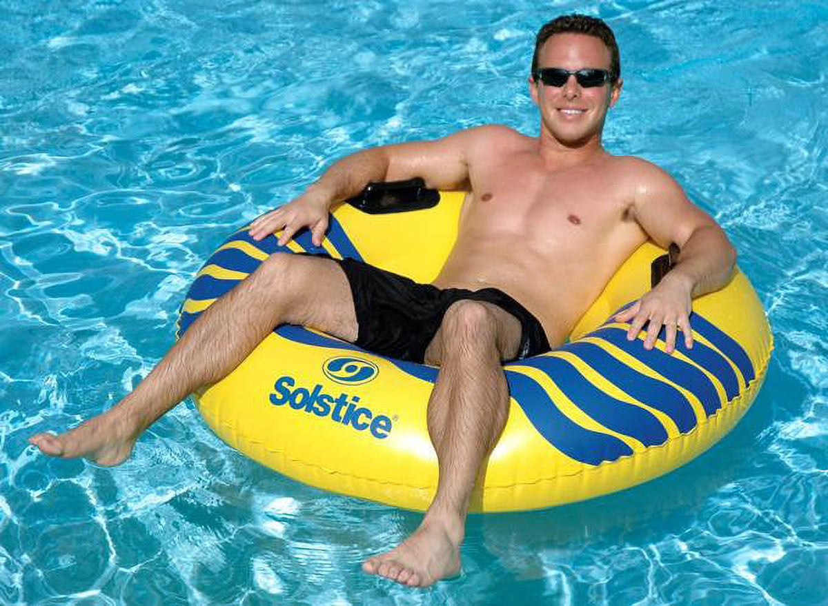 2 NEW Swimline 17035ST Swimming Pool River Rough 48" Heavy Duty Floating Tubes D67744