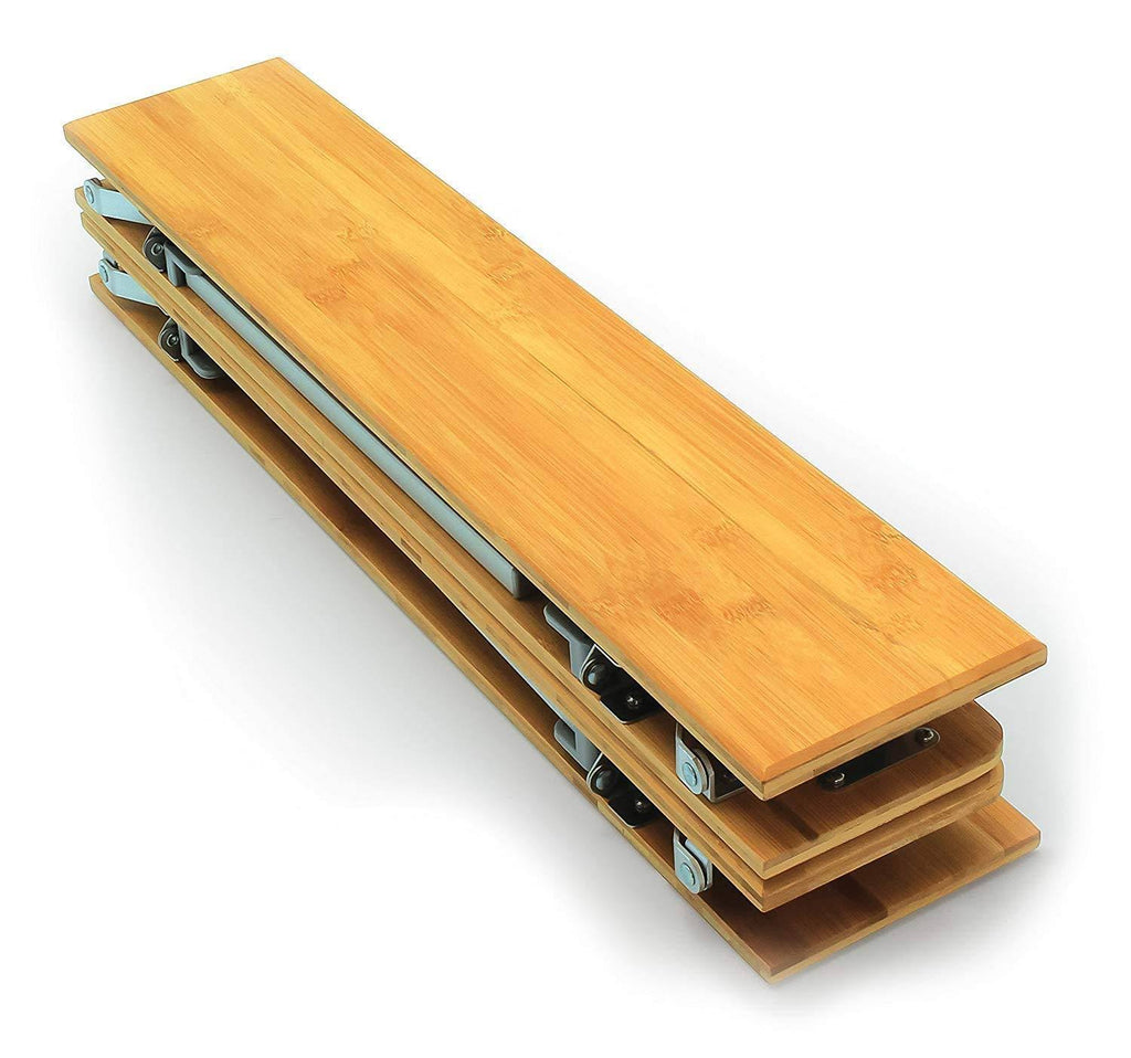 Bamboo Folding Table with Aluminum Legs Q251093