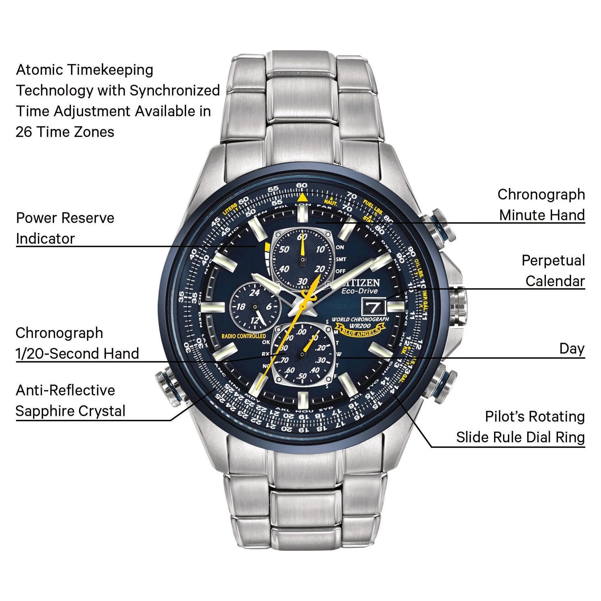Blue Angels World Chronograph A-T Watch O7580