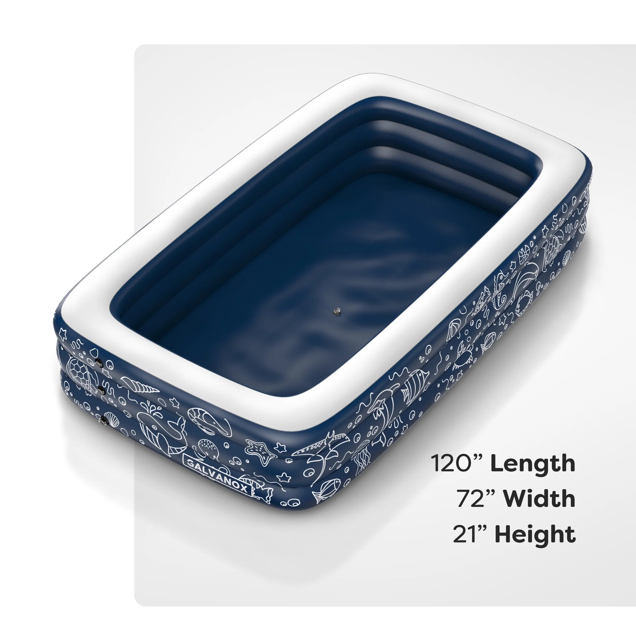 Inflatable Pool, Above Ground Swimming Pool, 22" inch Depth P182094