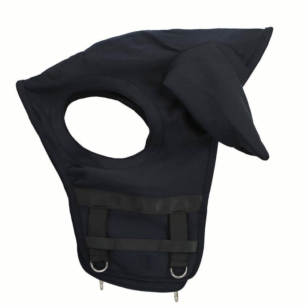 Black Velcro Mask with Ears Medium T884