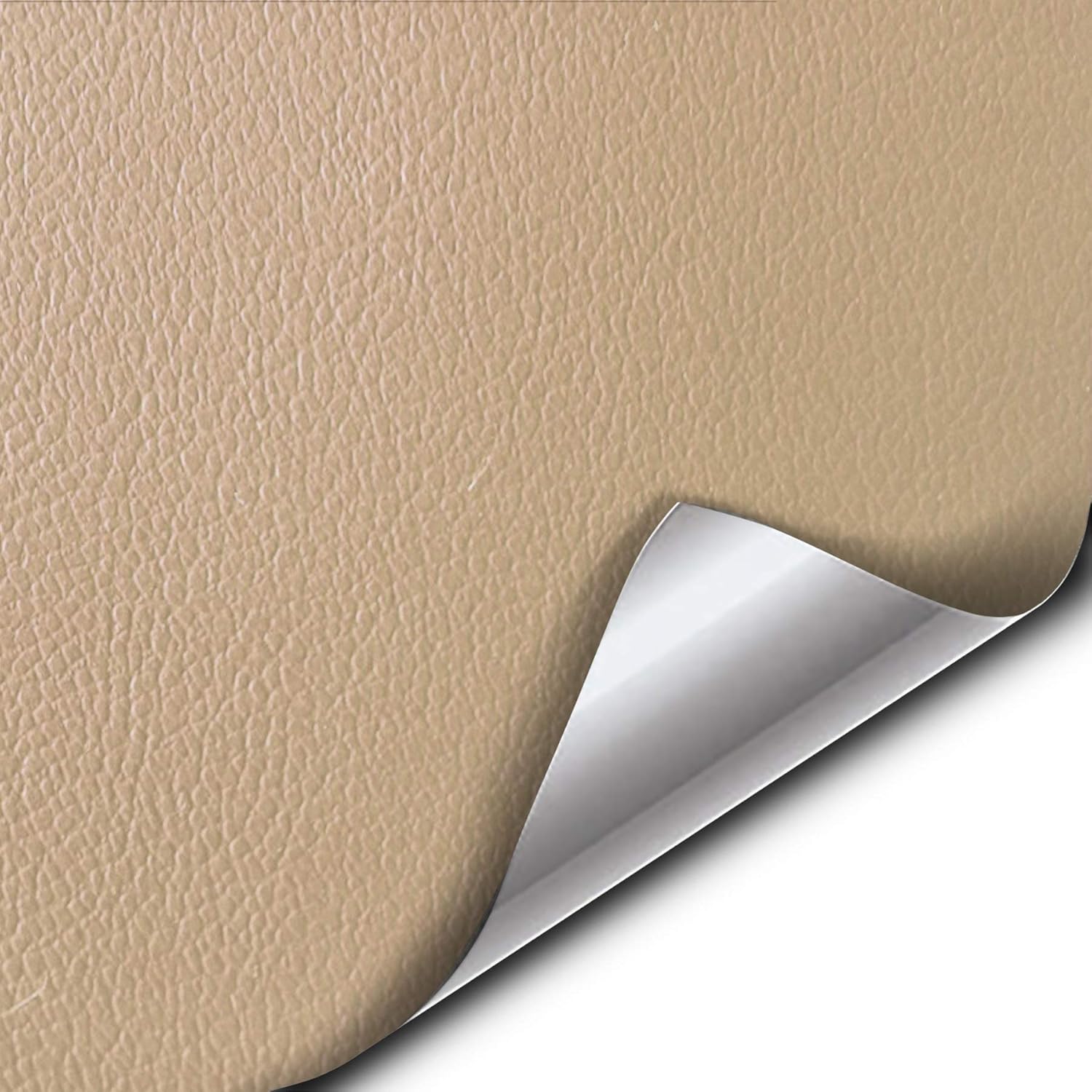 Beige Adhesive Faux Leather Marine Vinyl (10ft x 54") Pack of 2 J687080