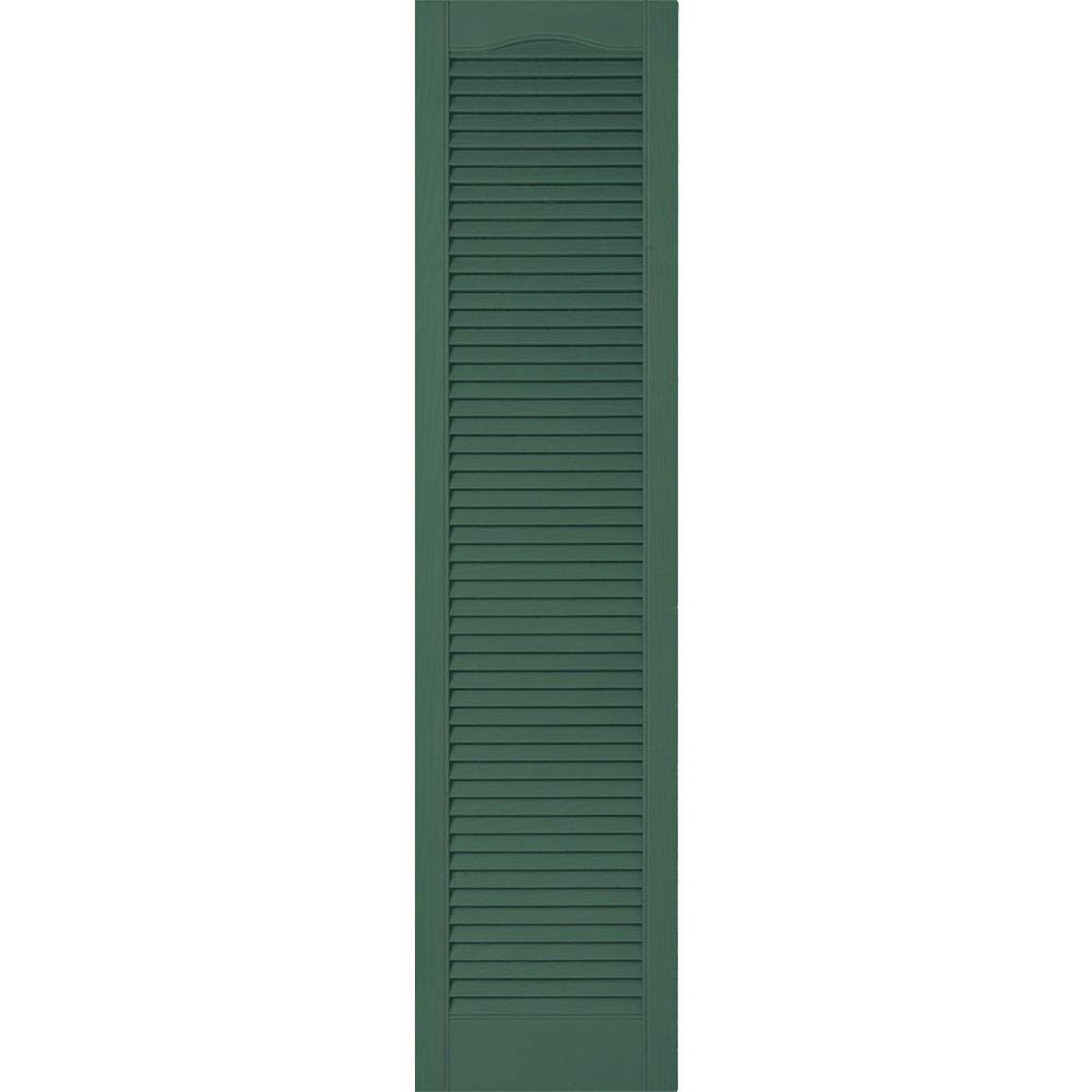Forest Green Vinyl Open Louver Shutters K464