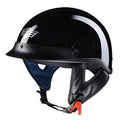 High Gloss Black Motorcycle Half Face Helmet G75046