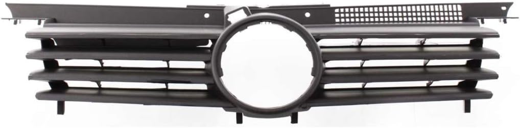 Black Shell & Insert Grille Assembly with Chrome Molding E1170