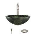 Brushed Nickel Vessel Faucet Ensemble I161360