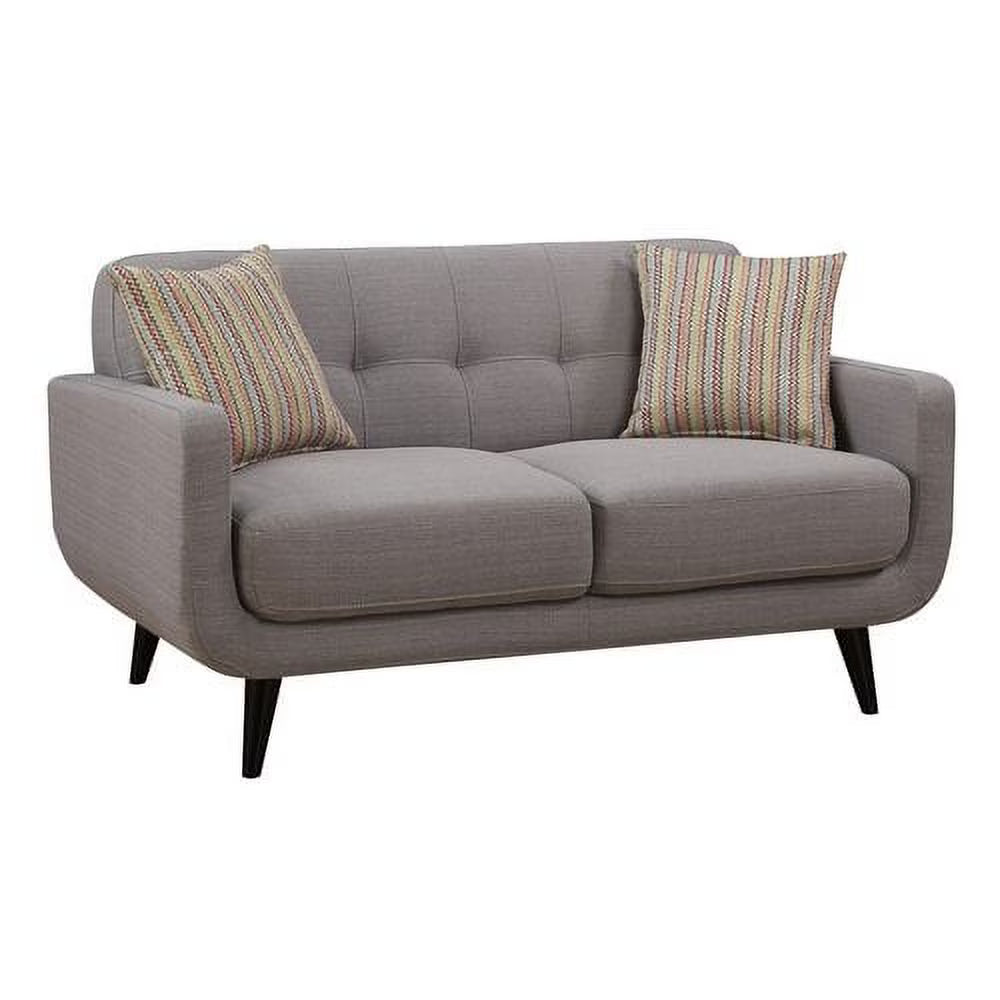 Gray Upholstered Love Seat M25098