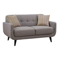 Gray Upholstered Love Seat M25098
