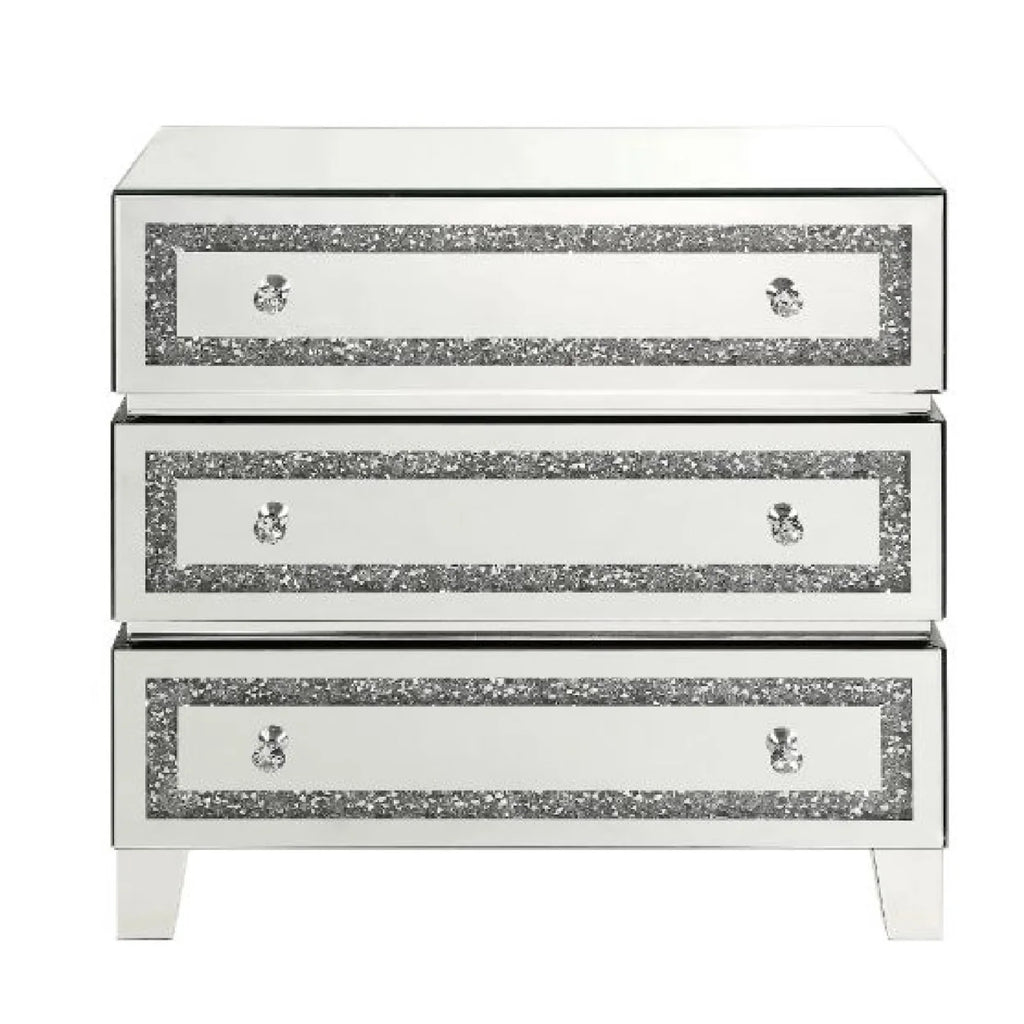 Silver Storage Cabinet with 3 Drawers T433569