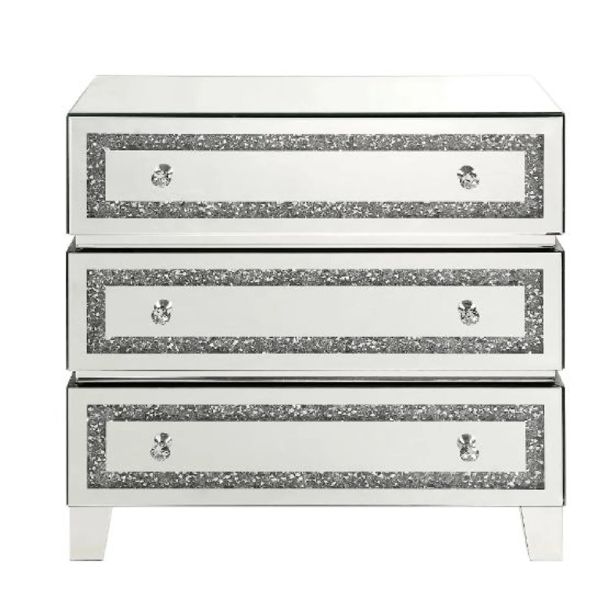 Silver Storage Cabinet with 3 Drawers T433569