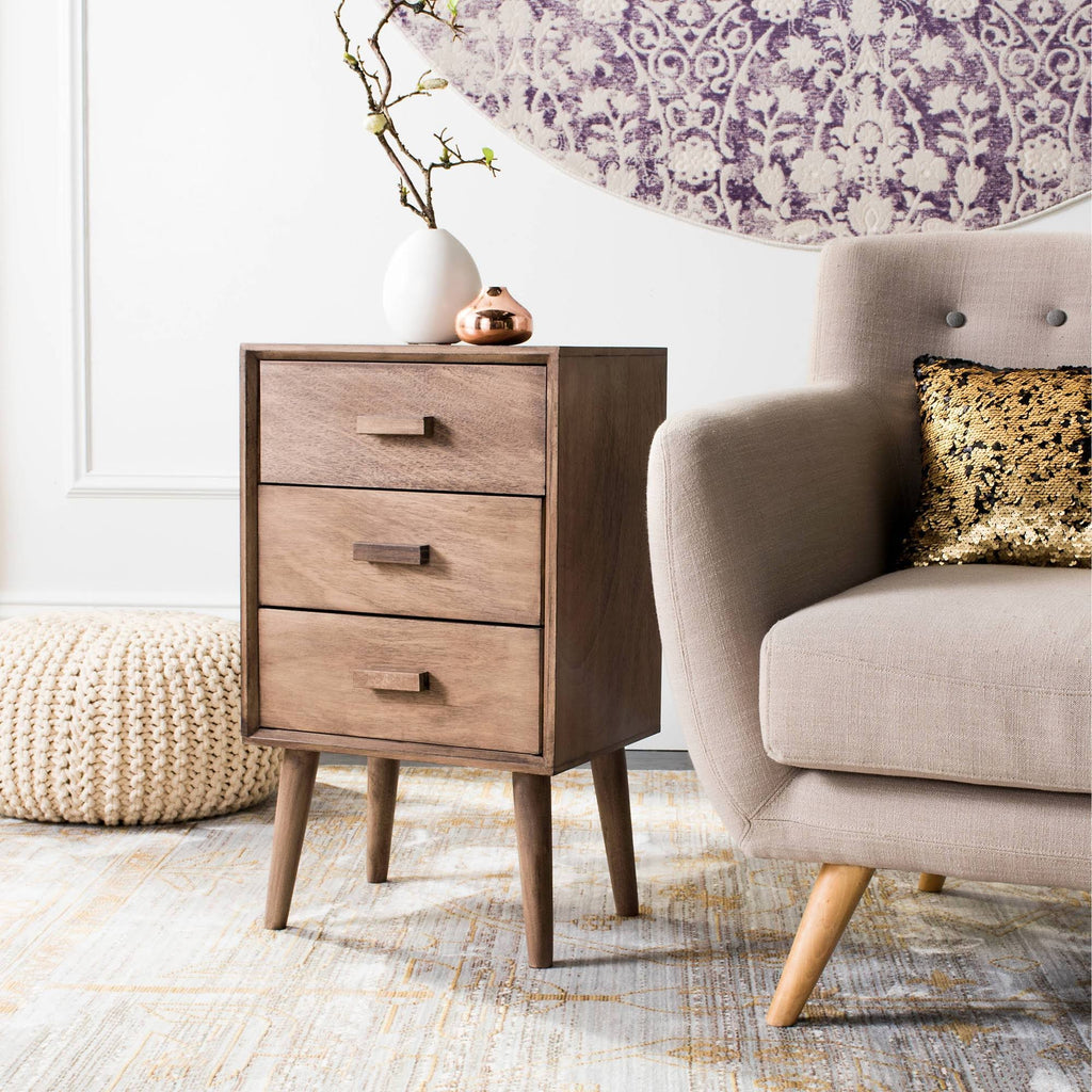 3 Drawer Brown Chest F310
