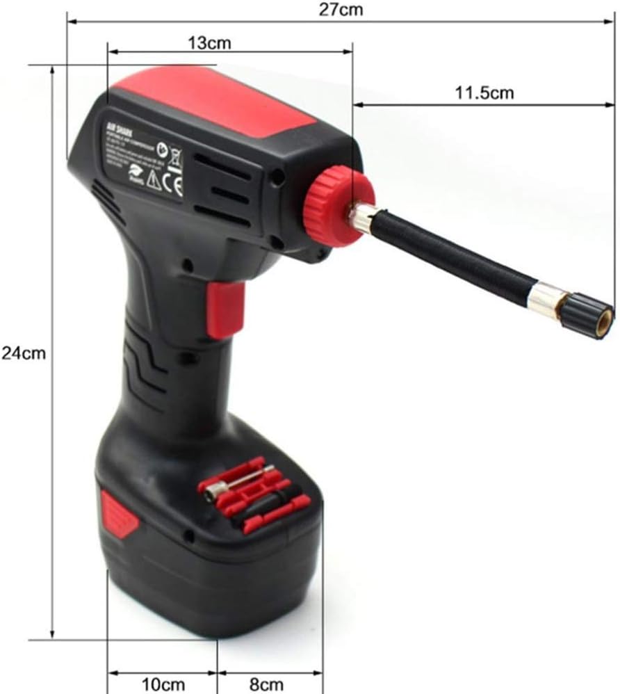 20V Cordless Tire Inflator with Rechargeable Li-ion Battery, Pack of 2 K449325