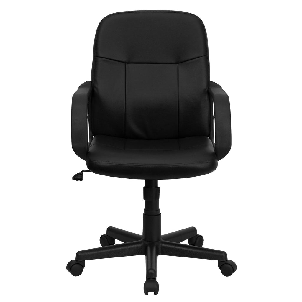 Black Executive Swivel Office Chair with Arms A148
