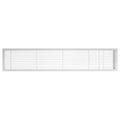 White-Matte Solid Aluminum Fixed Bar Supply/Return Air Vent Grille N819