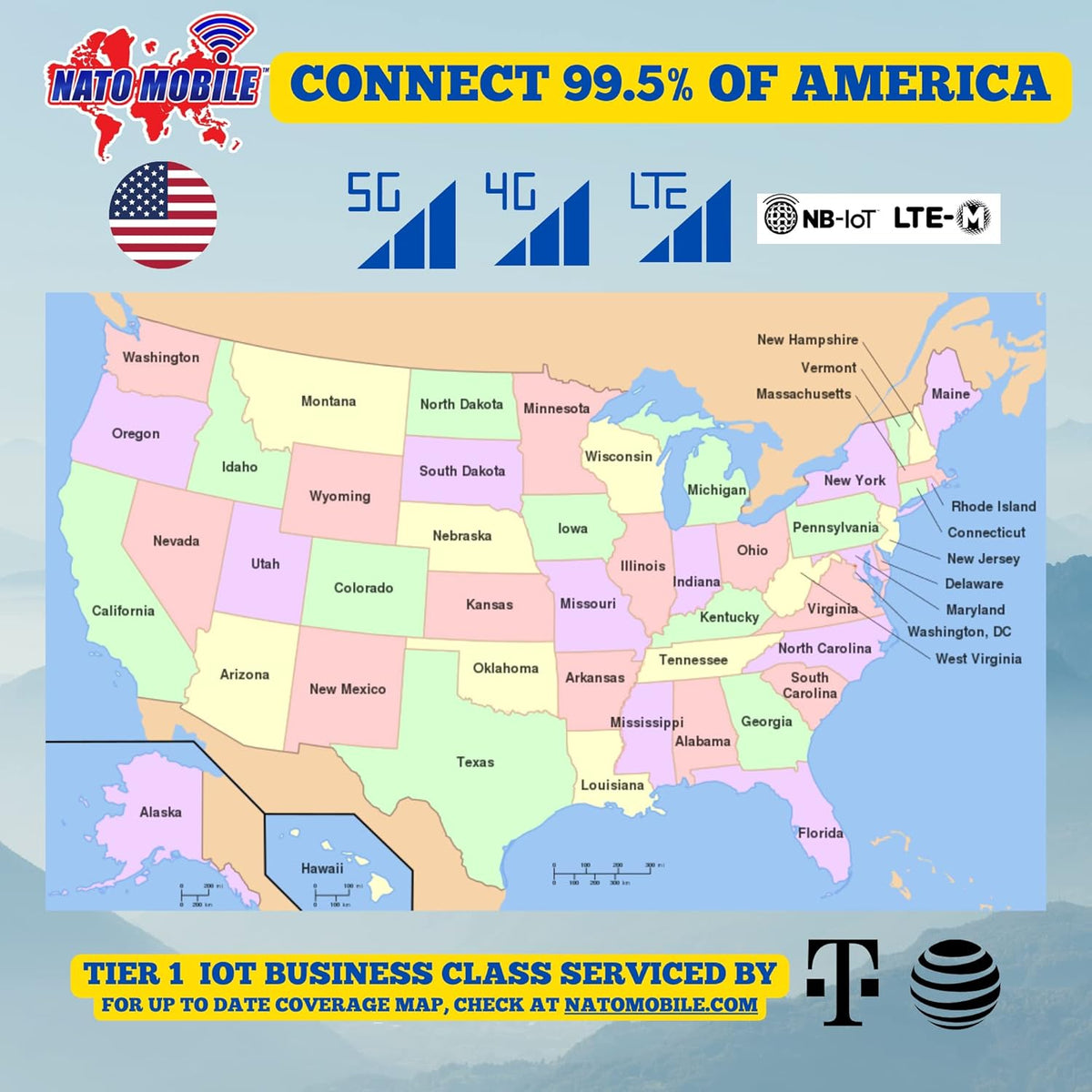 5GB 180-Day 4G LTE Prepaid SIM Card Pack of 2 T969