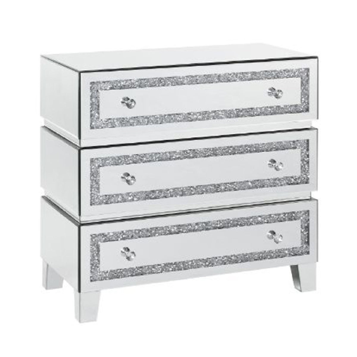 Silver Storage Cabinet with 3 Drawers T433569