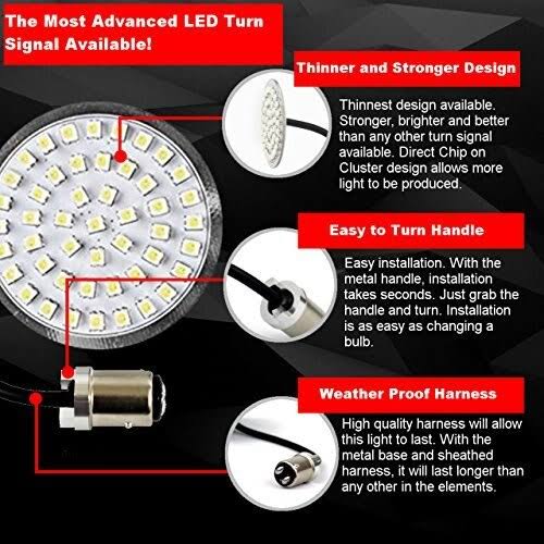 Amber LED Turn Signals (1156) A6516