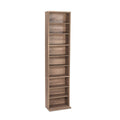 Weathered Oak Adjustable Media Cabinet Z68608