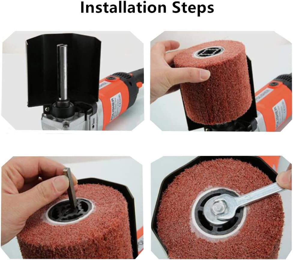 1400W 110V Electric Polisher 6 Speed Adjustable Handheld Sander with 2 Polishing Wheels N1726