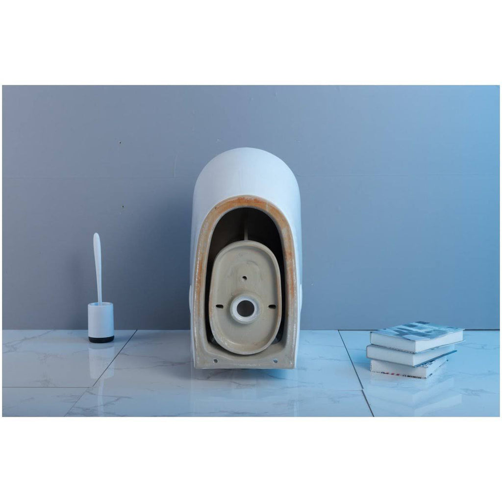 White One-Piece Elongated Toilet O797