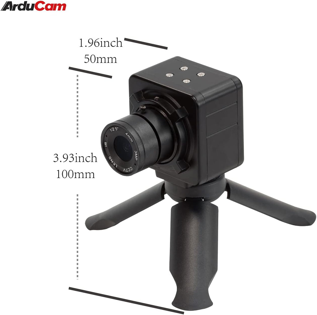 4mm Manual Focus USB Camera with 1/2.7 AR0230 Image Sensor, Full HD 1080P HDR Webcam with CCTV Video Lens I599