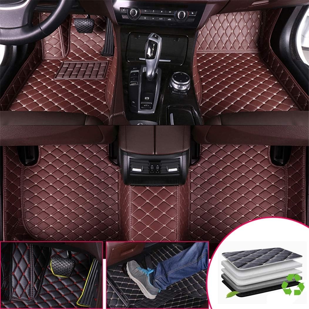 Custom Car Floor Mats Front Rear Leather Mat I483189