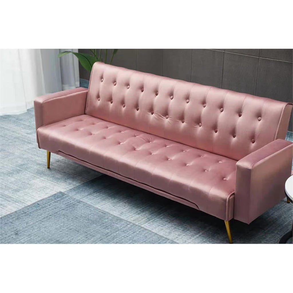 Rose Velvet Convertible Sofa M304