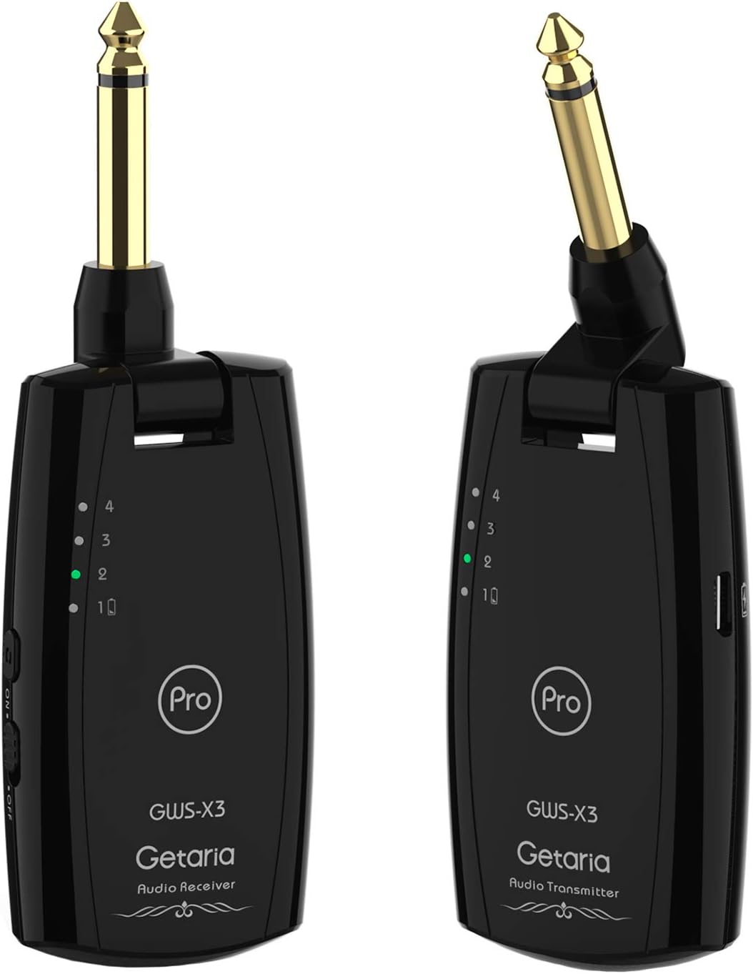 Wireless Guitar Transmitter Receiver System for Electric Bass Guitar Cable Adapter J593