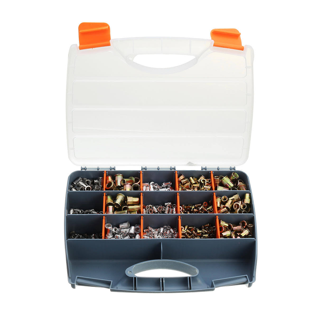 1200pcs M3 M4 M5 M6 M8 M10 M12 Stainless Steel Rivet Nut Tool Kit F3048