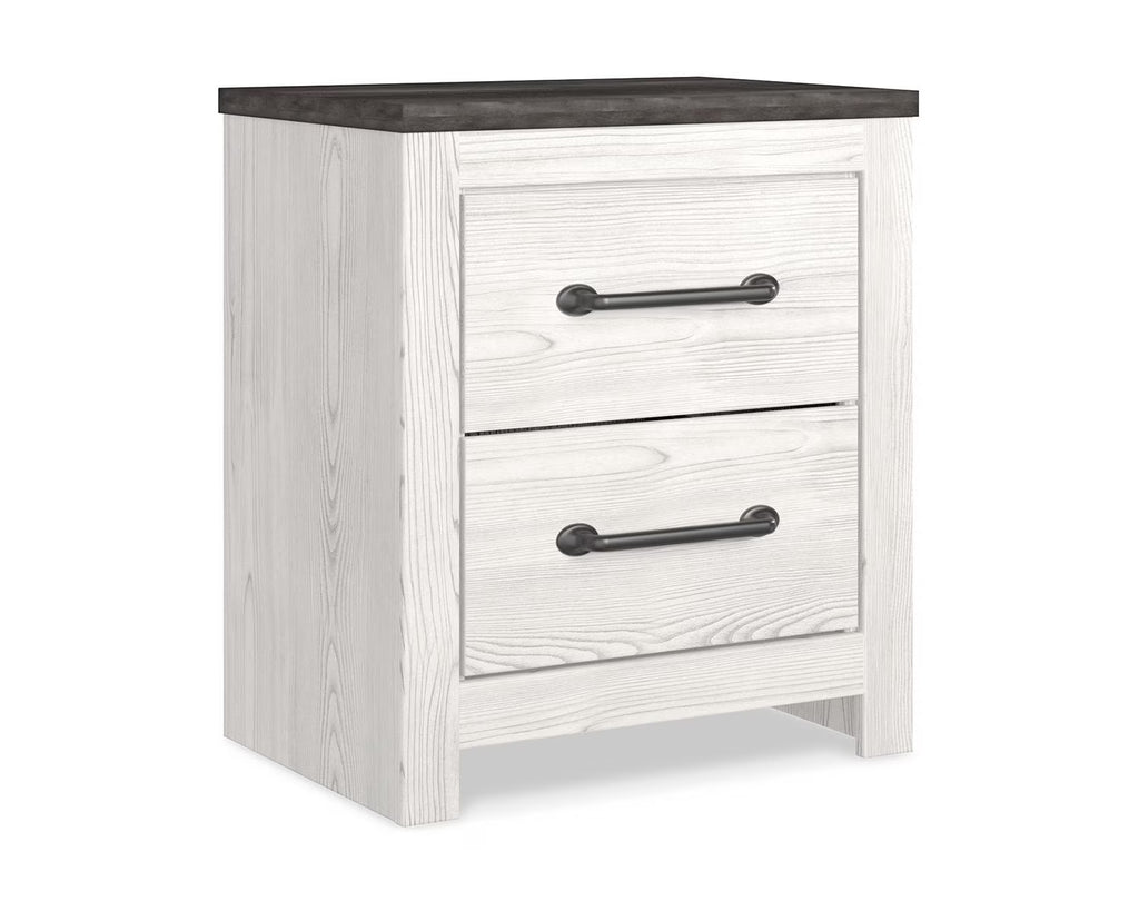 White/Gray Nightstand K36243